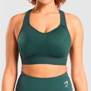 Women's Dark Green Sports Bra